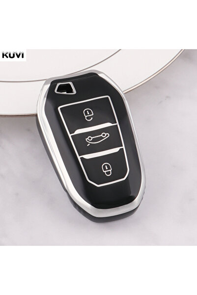 Choice4 A Style S-Black TPU Car Remote Key Case Cover Shell For Peugeot 2008 ...