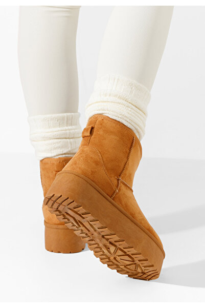 B T Shoes Camelové dámské válenky Zadra V2