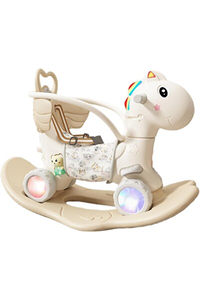 Flippy Children's Rocking Chair, Flippy, 3in1, with Backrest and Safety Bar, Basket Handle, Table Tray, Lig