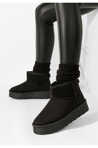 B T Shoes Μπότες με πλατφόρμα Savieda V3 Μαύρα