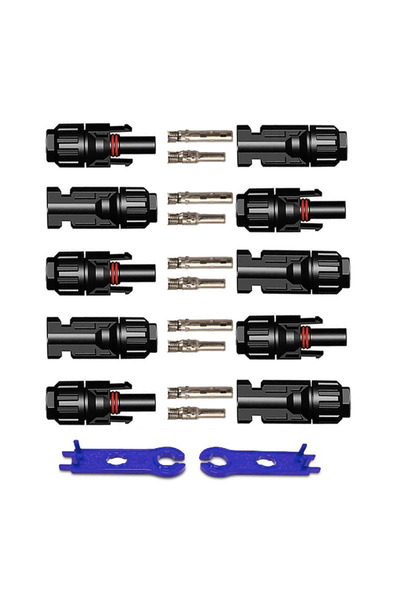 Choice12 5 Pairs 2 Wrench A 5 Pairs/Lot Solar Connectors with 2pcs Spanner Wa...