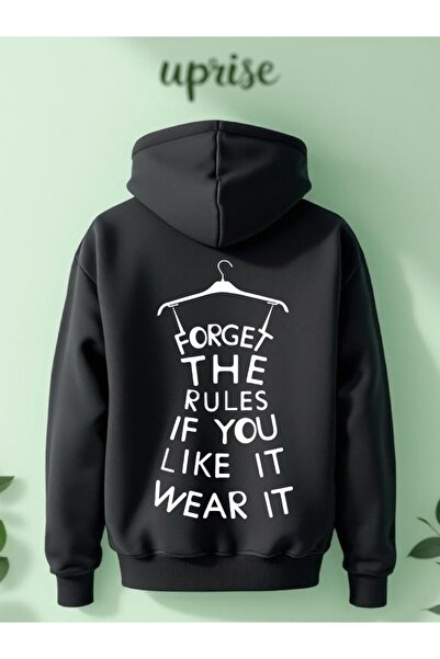 Vordevia Forget the Rules Printed Cotton 3-Thread Oversize Sweatshirt
