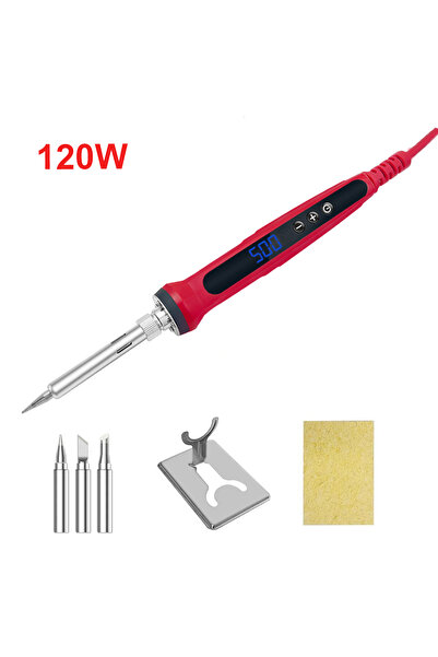 Choice16 طقم مكواة لحام 110 فولت، قابس أمريكي، 120 واط - طقم 3، 80 واط، درجة ...