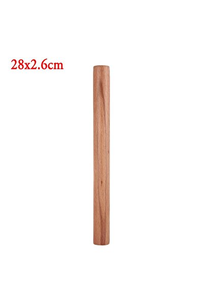 Choice1 28x2.6cm Wooden Rolling Pin Fondant Cake Decoration Dough Roller Cooking Pastry Baking Tool Kitchen