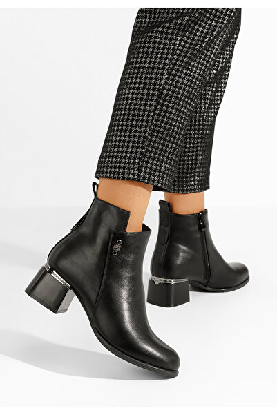 B T Shoes Γυναικεία Μποτίνια Dynia Μαύρα