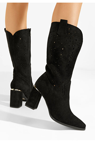 B T Shoes Καουμπόικες Μπότες Fathma Μαύρα