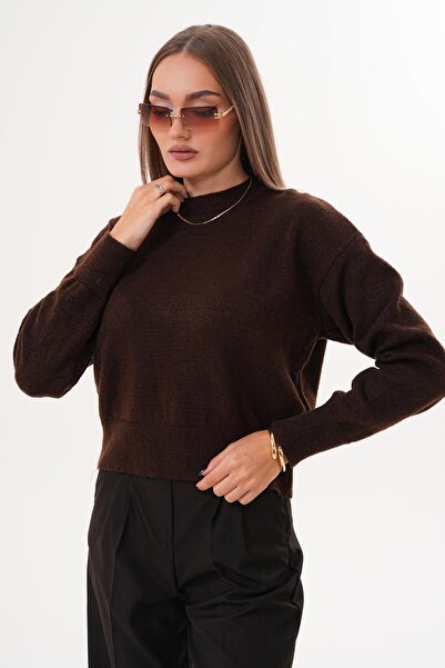 ŞİMAL Pulover tricotat pentru femei cu decolteu crewneck 255292 -