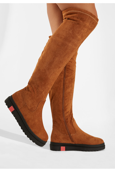 B T Shoes Ψηλές μπότες Καμηλο Esme