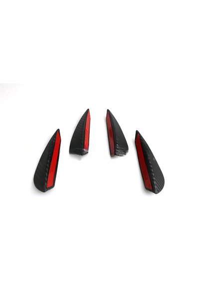 Choice carbon fiber 4pcs 4/6pcs Front Bumper Lip Decoration Diffuser Splitter...