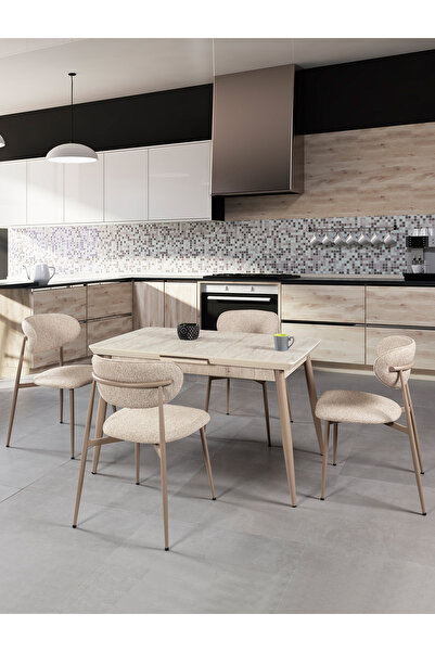 Eymense Madrid 4 Sandalyeli Mutfak Masa Takımı