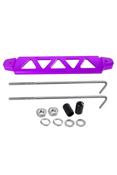 Choice1 PURPLE Universal Battery Tie Down Bracket for Subaru Fasten Brace Alu...