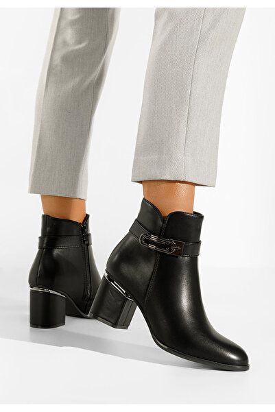 B T Shoes Γυναικεία Μποτίνια Μαύρα Leidia