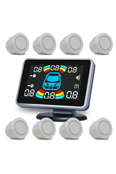 choice2 مستشعر ركن أبيض 8، نظام باركترونيك للسيارات، رادار الرجوع للخلف، إلكت...