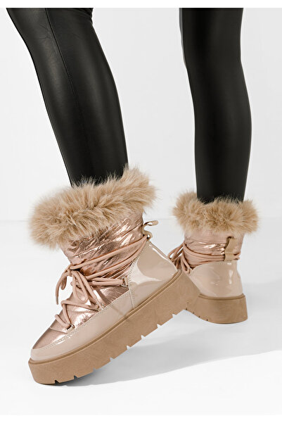 B T Shoes Γυναικείες Μπότες Χιονιού Shaquana χακι