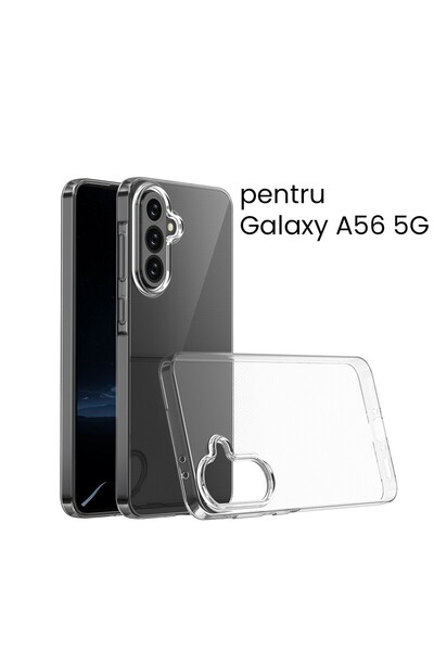 Flippy Husa de Protectie, Flippy, pentru Samsung Galaxy A56 5G, Carcasa, Silicon TPU, Transparenta