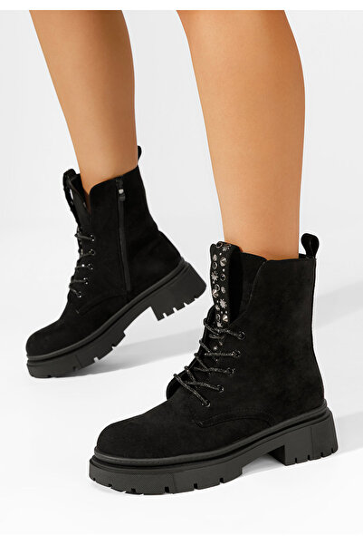 B T Shoes Αρβυλάκια γυναικεία Kasie μαύρα