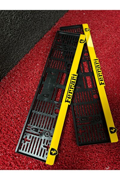 GNRGARAGE FERRARİ SARI PLEKSİ PLAKALIK
