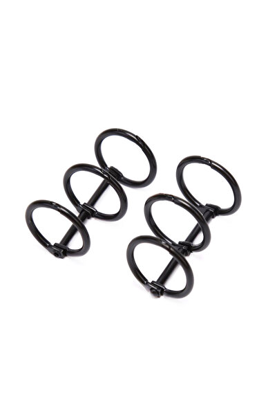 Choice3 Black 2Pcs Retro Metal Loose Leaf Book Binder Hinged Ring Binding Rin...