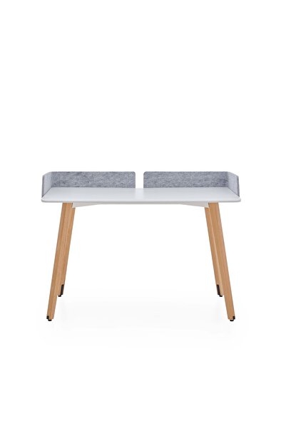 NURUS Renee Wood Çalışma Masası - Keçeli