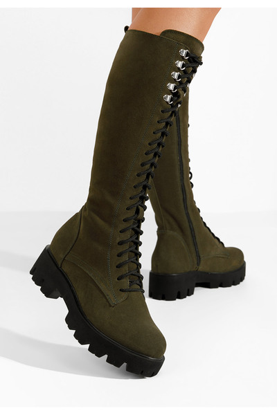 B T Shoes Αρβυλάκια ψηλα γυναικεία Margia V2 πρασινο