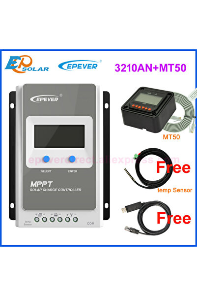 Choice4 كابلات 3210AN MT50 EPEVER Tracer MPPT 10A 20A 30A 40A 12V 24V وحدة تح...