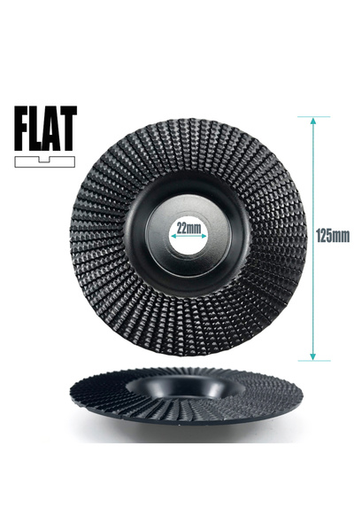 choice2 قرص تجليخ مسطح أسود 125 مم بزاوية شطف، قرص تلميع الخشب، أداة صنفرة ون...