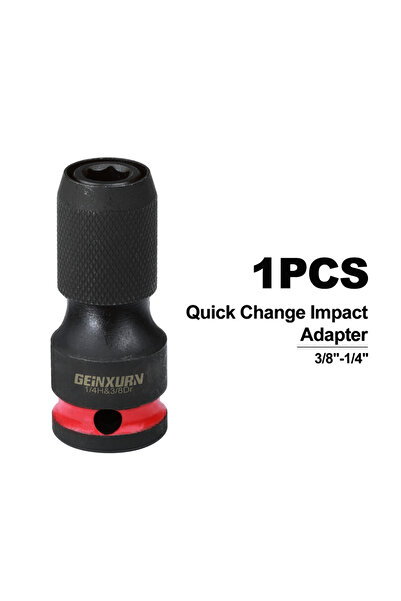 Choice1 حامل رؤوس مفك براغي صدمي من جينكسورن، قطعة واحدة، من محرك مربع 3/8 بو...