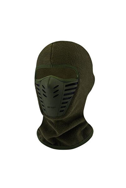 Choice4 قناع وجه شتوي أخضر اللون، مناسب للدراجات النارية والهوائية، مقاوم للغ...