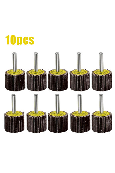 Choice3 80 30 مم - 10 قطع قطر 80# 6 مم ملحقات أداة دوارة طحن وتلميع ورق صنفرة...