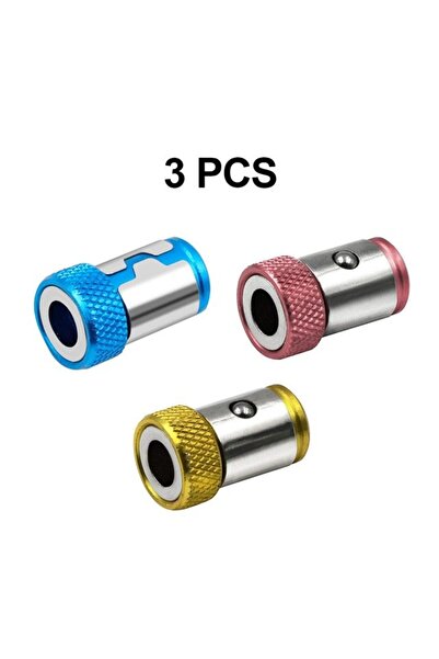 Choice3 3 in 1 Gold 3PCS Magnetic Bit Holder Alloy Electric Magnetic Ring Scr...