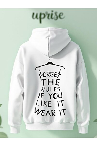 Vordevia Forget the Rules Printed Cotton 3-Thread Oversize Sweatshirt