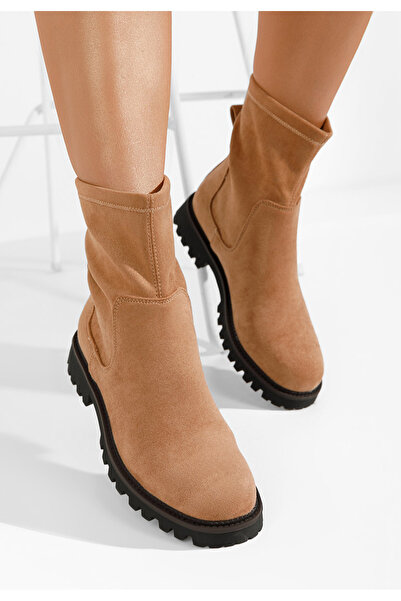 B T Shoes Ghete dama Javana camel