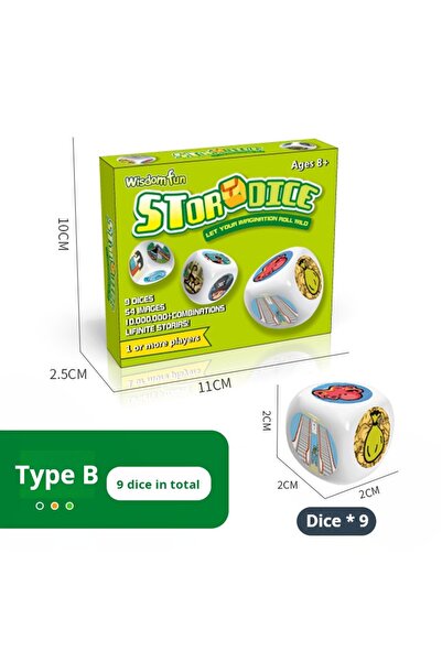 Choice1 لعبة ألغاز أكريليك خضراء فاتحة، لعبة قراءة قصصية، لعبة نرد جماعية لتح...