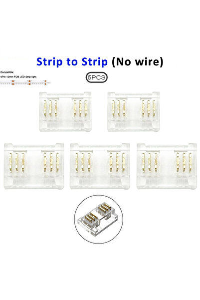 Choice5 موصلات سريعة التوصيل لشريط إضاءة LED من نوع COB RGBCCT بستة دبابيس، ب...