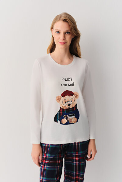 SUWEN Teddy Bear Pijama Takımı