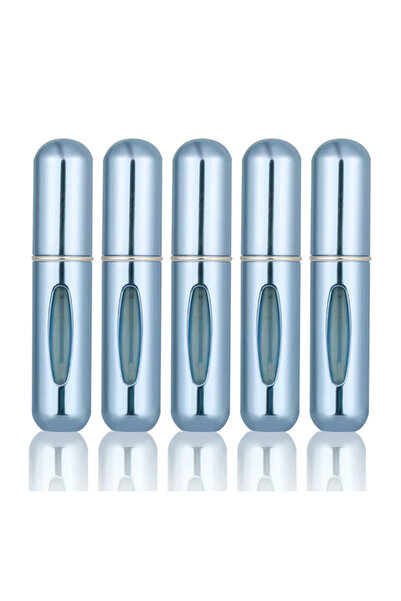 Choice 5PCS Bright Blue 5PCS 5ml Portable Mini Refillable Perfume Bottle Spra...