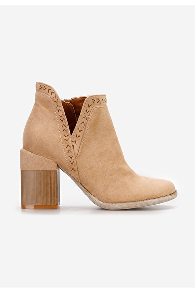 B T Shoes Γυναικεία Μποτίνια Lucira χακι