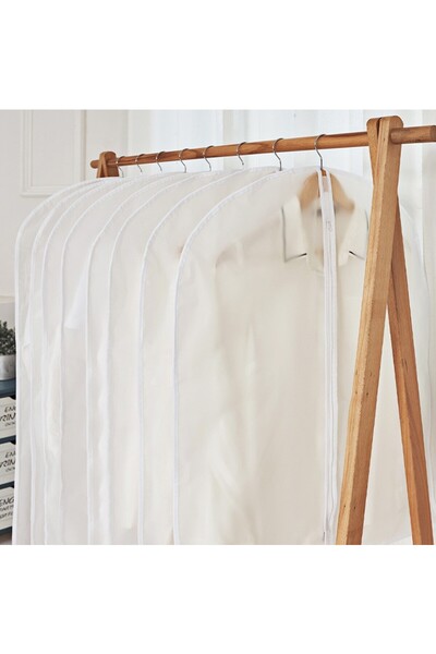 Flippy 5 Zippered Storage Bags, Flippy, 60x140 cm, Transparent-White