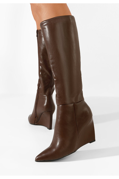 B T Shoes Μπότες με πλατφόρμα Enania καφε