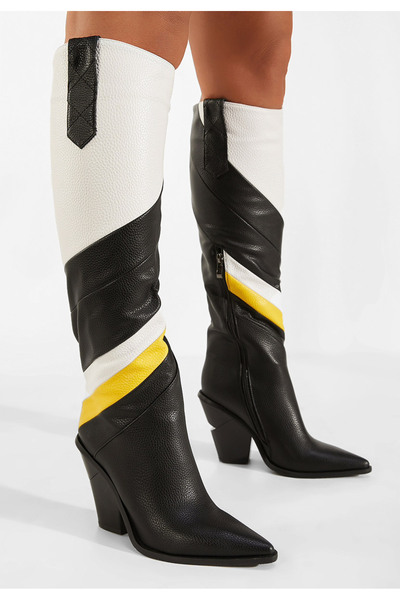 B T Shoes Vícebarevné kozačky nad koleno Marchena