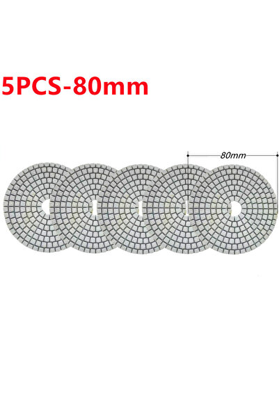 Choice4 5 قطع - 80 مم، نوع 125، قرص تجليخ حواف بلاط السيراميك، زاوية M14، تلم...