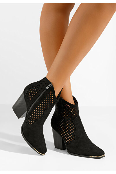 B T Shoes Γυναικεία Μποτίνια Marisia Μαύρα