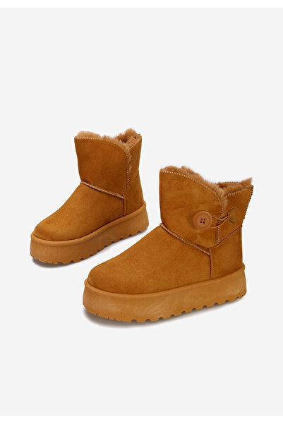 B T Shoes Μπότες τύπου ug με πλατφόρμα Troyes V2 ταμπά