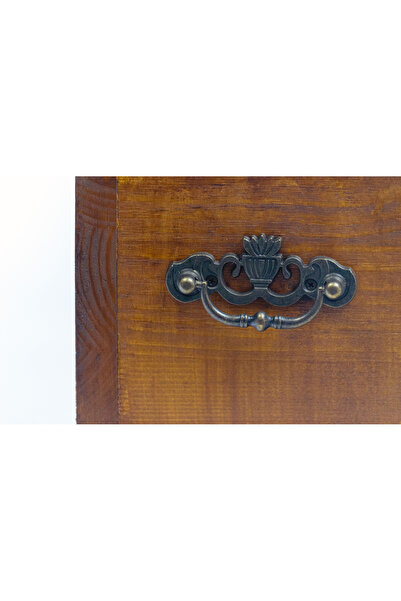 Kumiko Art Wooden planter, decorated with tiles, 40x16x16 cm