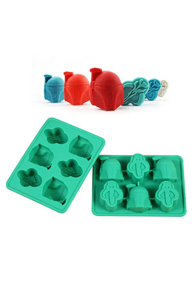 Choice5 Boba Fett Silicone Mold Set Ice Chocolate Candy Molds Cubes Stormtroo...