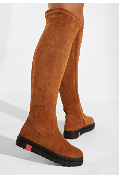 B T Shoes Ψηλές μπότες Καμηλο Esme