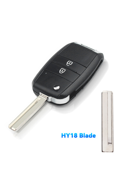 choice2 غطاء مفتاح سيارة KEYYOU 2BT HY18 Blade 2/3/4BT قابل للطي عن بعد لسيار...