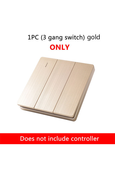 Choice6 مفتاح تحكم لاسلكي ثلاثي ذهبي اللون من Szaoju يعمل بتقنية الواي فاي، م...