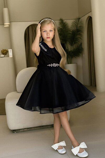 Miss Lorin Kids Short Stone Evening Dress