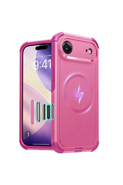 ESR Husa iPhone 17 Air Cyber ​​​​Halolock, roz